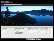 Tablet Screenshot of jmg-galleries.com